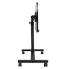 Syemin Desks Multifunctional Lifting Computer Desk Adjustable Overbed Bedside Table Overbed Bedside Table with Wheels, Black, 22.8"*13.38"*25.2" - 3 of 4
