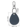Unique Bargains Genuine Leather Lightweight Portable Keychains 3Pcs - 2 of 4
