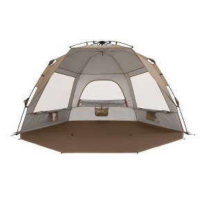 Naturehike Beach Tent Sun Shelter for 3-4 Person, Automatic Easy Set up Pop up Instant Tent, UPF50+ UV Protection Portable Canopy Privacy Tent - 1 of 4