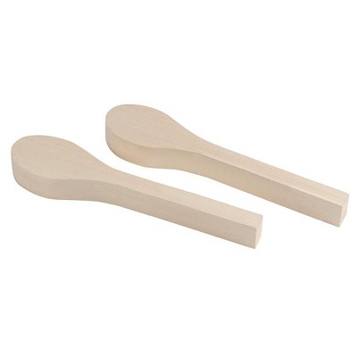 Juvale Wood Carving Spoons - 2-Pack Blank Wood Spoon, Wood Craft  Whittling, Unfinished DIY Craft