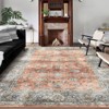 COZONY Washable Vintage Rug with Non-Slip Backing, Floral Distressed Low Pile Carpet for Living Room and Dining Room - 3 of 4