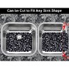 Attop Pebble Sink Mats for Stainless Steel Sink, PVC Sink Saddle Protectors Kitchen Sink Mat for Porcelain Sink, Dishes(Black,2 Pack), 15.8 x 12" - 3 of 4