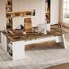 Tribesigns Modern 78" L-Shaped Executive Desk with Drawers and Lateral File Cabinet - 2 of 4