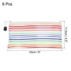 Unique Bargains Mesh Document Pencil Office Storage Zipper Pouches 6 Pcs - 2 of 3