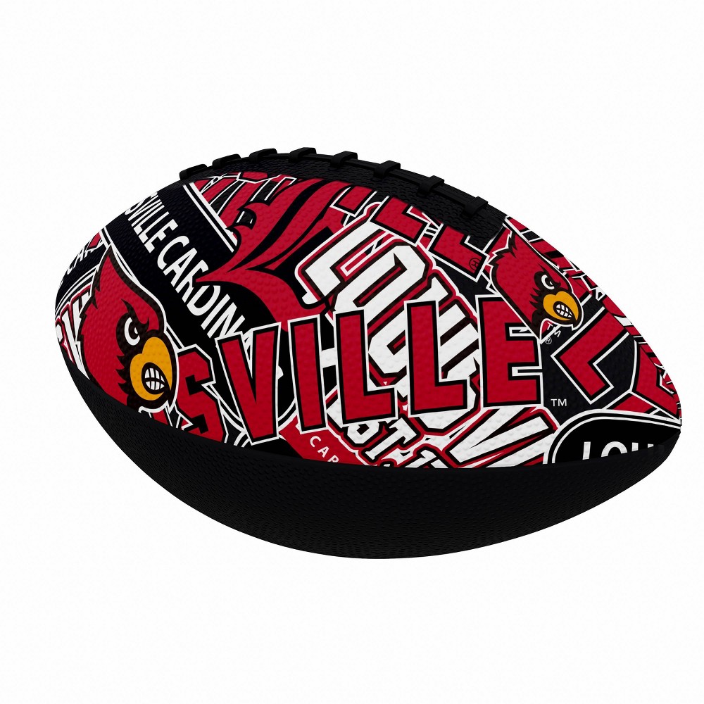 NCAA Louisville Cardinals Abstract Mini-Size Rubber Football
