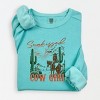 Simply Sage Market Sunkissed Cowgirl Lightweight Garment Dyed Sweatshirt - 2 of 4