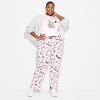 Women's Snoopy Graphic Lounge Pants - Pink - 3 of 3