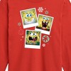 Boys' - SpongeBob SquarePants - Christmas Photo Collage Long Sleeve Graphic T-Shirt - 2 of 4