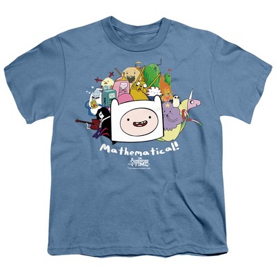 Adventure Time Mathematical Kids T Shirt For Youth, Carolina Blue