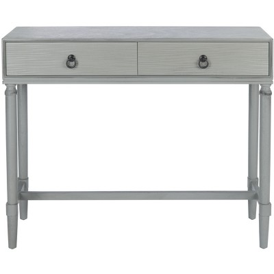 Aliyah Distressed Grey 40" Wood Console Table with Storage