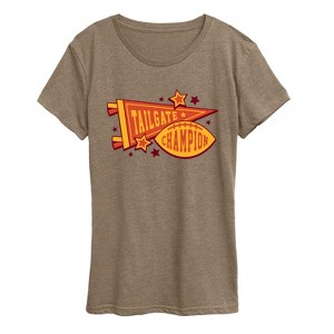 Women's - Instant Message - Tailgate Champions Short Sleeve Graphic T-Shirt - 1 of 4