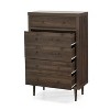 GDFStudio Farhart Mid Century Modern Faux Wood 5 Drawer Dresser - 4 of 4