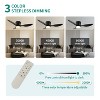 BestParts 42" Smart Ceiling Fan with Light, Remote, WiFi, Alexa, DC Motor, Flush Mount, Black Blades - 4 of 4
