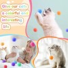 100pcs Plush Ball Interactive Toys Pet Chasing Toys Pet Chasing Cat Toys Sports Toys Conference Ball Training Cat Toys Kitten Interactive Toys - 4 of 4