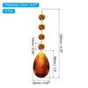 Unique Bargains Crystal Pendants Teardrop Beads for DIY Lamp Arts Crafts Decoration 6 Pcs - 2 of 4