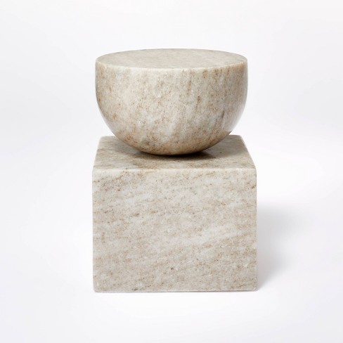 Modern Marble Figural Beige - Threshold™ Designed With Studio 