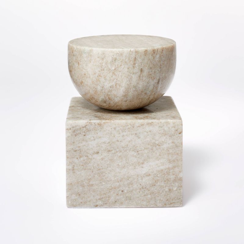 Modern Marble Figural Beige - Threshold&#8482; designed with Studio McGee, 1 of 11
