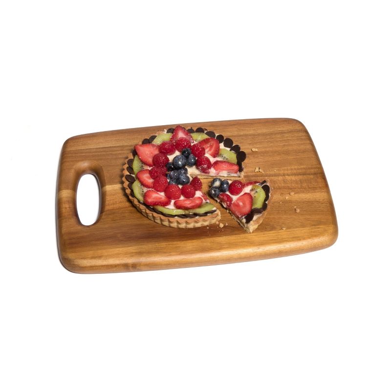 15&#34; x 10&#34; Acacia Cutting Board with Cut Out Handle - Lipper International, 3 of 6