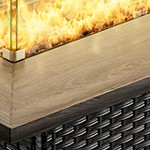 blue cushion/gray wicker