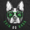 Mens Erin Go Bark T Shirt Funny Saint Patricks Day St. Paddys Clothes Dog Tee - Crazy Dog Men's T Shirt - 2 of 4