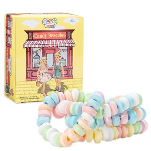4YoreElves Individually Wrapped Candy Jewelry Party Favor Candy Bracelets - 24ct - 1 of 4