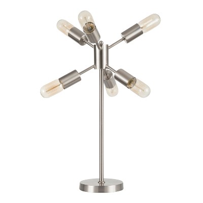 23" Spark Table Lamp Brusshed Stainless Steel - LumiSource