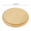 Unique Bargains Lightweight Hole-Free Cup Cover Wood Tone 1Pc - 2 of 4