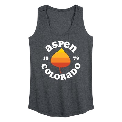 Women's - Instant Message - Aspen Colorado 1879 Graphic Racerback Tank