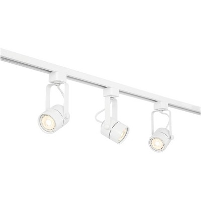 Layna White Metal 3-Head LED Track Light Fixture