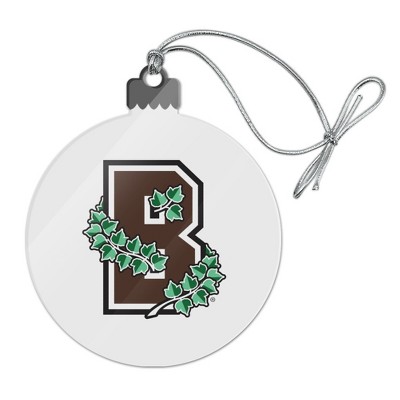 Brown University Secondary Logo Acrylic Christmas Tree Holiday Ornament