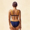Women's Yellow & Blue Color Block Bikini Set Bathing Suit - Cupshe - 4 of 4
