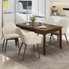 Tangkula Set of 4 Dining Chairs Upholstered Kitchen Table Chairs w/ Solid Wood Legs - 2 of 4