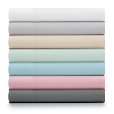 Sand Twin Cotton Percale Deep Pocket Sheet Set