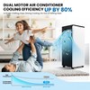 8,000 BTU Portable AC - 3-in-1 Cool/Dehumidify/Fan for 350 SqFt, Remote, 24H Timer & Sleep Mode - 3 of 4