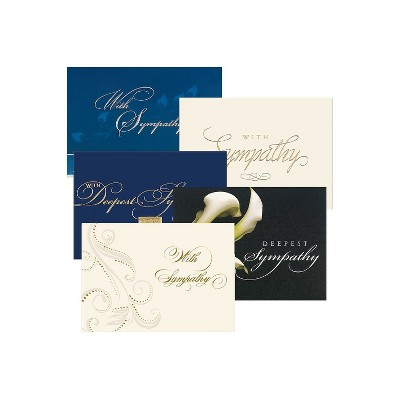 JAM Paper Sympathy Greeting Cards Set Assorted Sympathy Cards 526AOA002WB