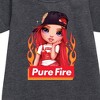 - Rainbow High - Pure Fire Graphic Short Sleeve Fleece Dress - 2 of 3