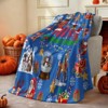 Blue Cute Christmas Blankets and Throws for Adults/Women/Boys/Kids, Holiday Fleece Throw Blanket - 3 of 4