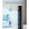 ZAFRO Tower Fan With 85° Oscillating Standing Bladeless Tower Fan with 24ft/s Velocity, 3 Modes, 3 Speeds, 12H Timer, 36 inch (White) - 3 of 4