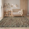 Vintage Living Room Rug 8x10 Area Rugs Non Slip Washable Bedroom Rugs, Low Pile Stain Resistant Soft Carpet for Dining Room Living Room - 3 of 4