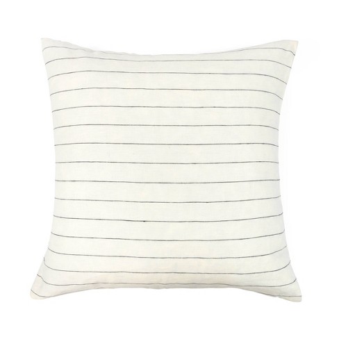Amanda Solid White Linen Pillow