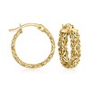 Ross-Simons 18kt Gold Over Sterling Byzantine Jewelry Set: Hoop Earrings and Ring - 4 of 4