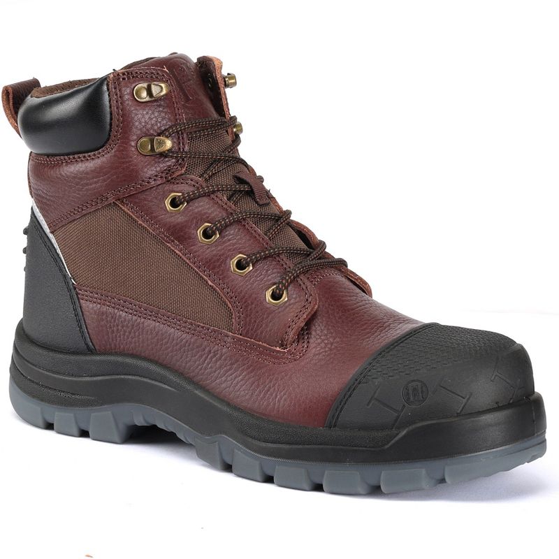 80N03 Men's 6" Soft Toe Work Boots, Water Resistant, Slip Resistant, Anti-Static BROWN 10.5EE SOFT TOE