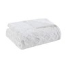 Sapphtopaz 1PC Luxuriously Oversized Faux Fur Throw Blanket, Reversible Blanket, 70x60", Machine Washable and Steam Iron for Living Room or Bedroom - 3 of 4