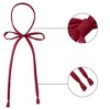 Allegra K Women's Self-tied Adjustable Solid Color Bow Tie - 4 of 4