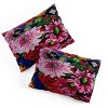 Deny Designs Twin/Twin XL Fine Art by Clau Robles Gil Panel 2 Naranja Sanguinay Flores Duvet Cover Bedding Set Pink - 4 of 4