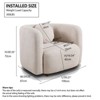 CAVINAS Modern Accent Chair with Backrest Upholstered Sofa Chair Comfy Chair Lounge Chair for Living Room - 2 of 4