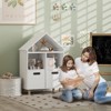 SKRAN Kids Bookshelf, 3 Tier Kids Bookcase with Two Drawers, Bookshelf for Kids Rooms, Bedroom, Nursery, White - 2 of 4