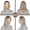 Alilang 11 Inch Layered Curly Wig with Curtain Bangs Synthetic Wavy Wig for Women Hair Wig for Daily - 4 of 4