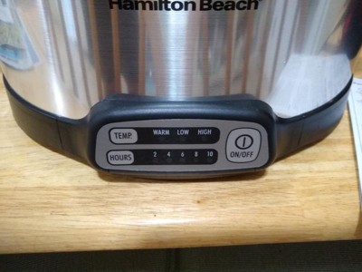 Hamilton Beach Programmable Slow Cooker - Silver - 33463 : Target