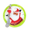 6.0 Inch Santa Hostess Set Pate Knife Appetizer Dip Bowl And Platters - 2 of 3